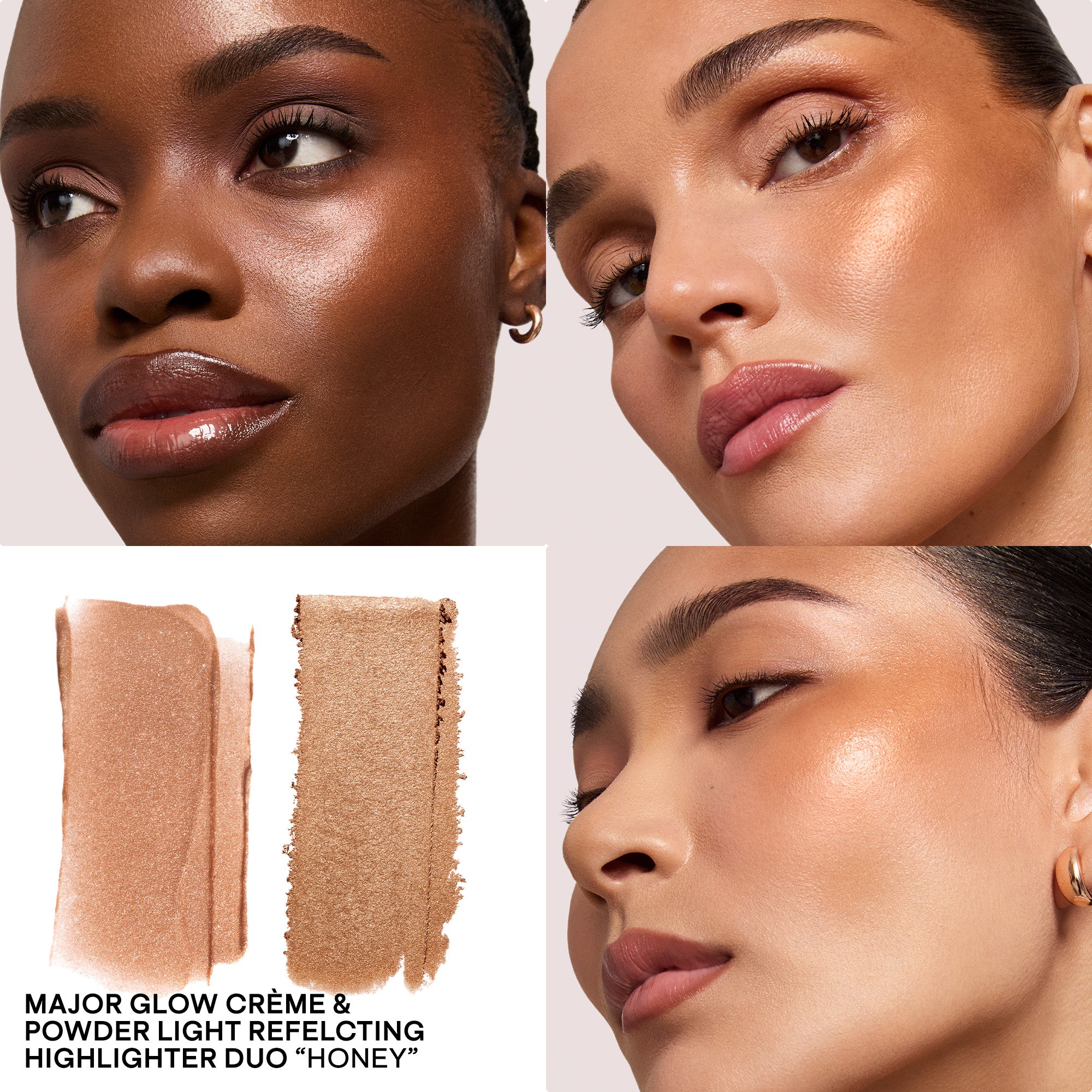 Major Glow Crème & Powder Light Reflecting Translucent Highlighter Duo - Image 24