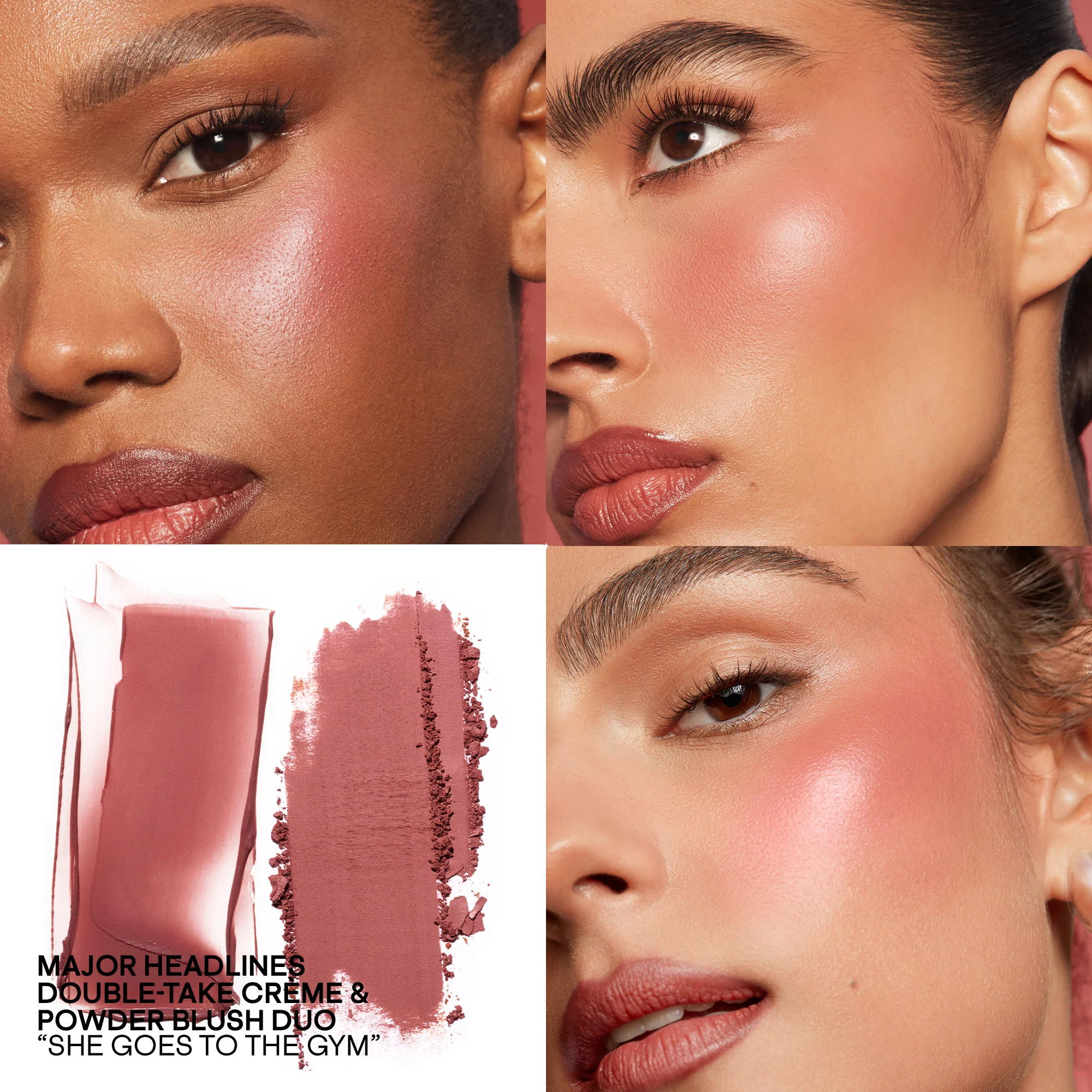 Mini Major Headlines Double-Take Crème & Powder Blush Duo - Image 10